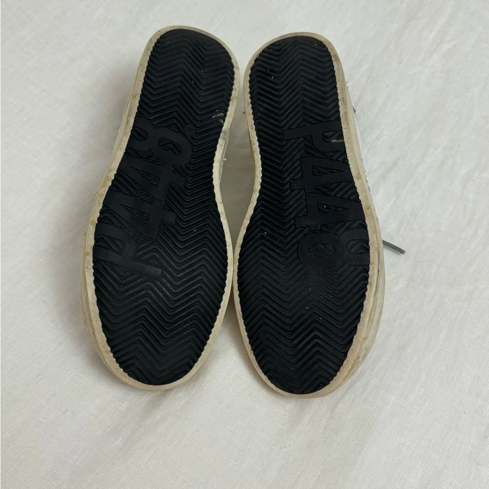 P448 John Python-Print Leather Low Top Sneakers Size 37 US 7 Classic Designer - Picture 13 of 16